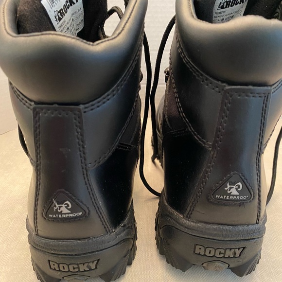 Rocky Men’s Alpha Force, Black Composite Toe Work Boots, Size 12 - Picture 3 of 7